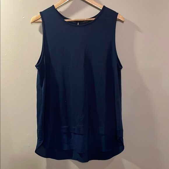 Banana Republic Blue Relaxed Tank Top - Picture 1 of 8
